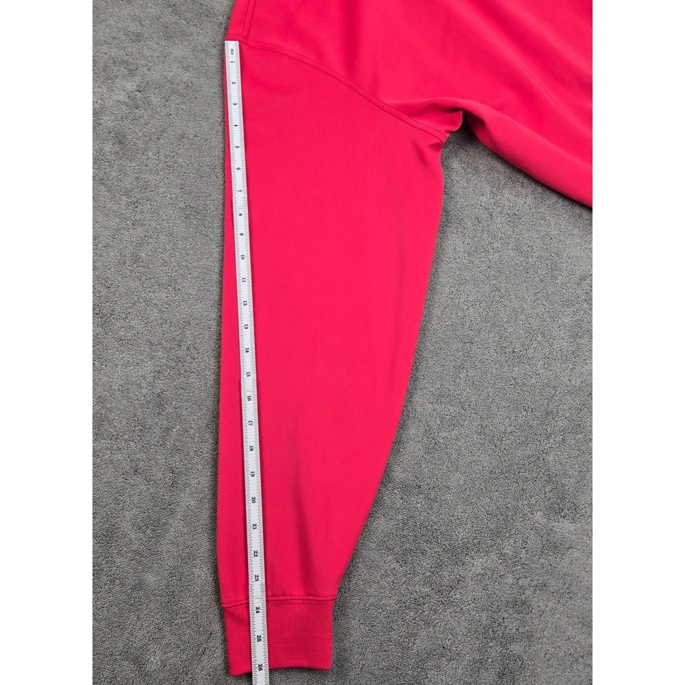 F&G Tech Mens XL Pink 1/4 Zip Performance Pullover Golf Stretch 1911 Logo